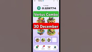 Vertus Combo Cards Today 30 December / Vertus Daily Combo / Vertus Combo #airdrop #vertus #bot