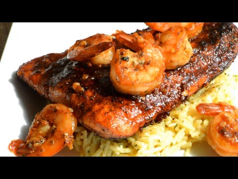 Spicy Blackened Salmon and Shrimp / Salmon Recipe