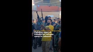 Fierce fighting at Palestinian refugee camp in Lebanon | AJ shorts