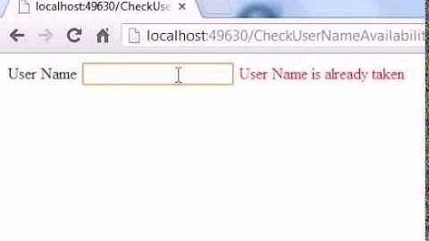 Check User Name Availability in ASP.NET with C#