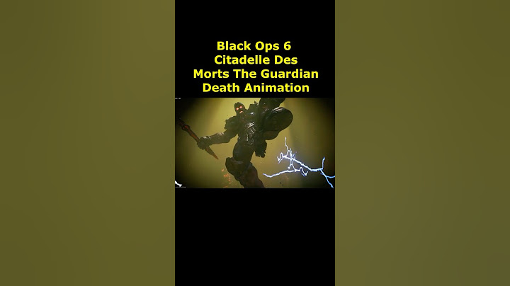 The Guardian Death Animation Cutscene Citadelle Des Morts Black Ops 6 Zombies DLC! BO6 Zombies Death