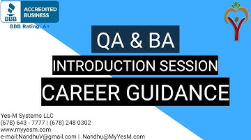 QA & BA Introduction Session - www.myyesm.com