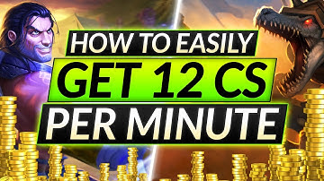 12 CS PER MINUTE - This is How to CRUSH Lane like a PRO - Farming Strategy Guide