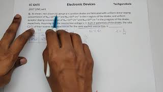 EC GATE 2017 2M - PN Junction - Capacitance