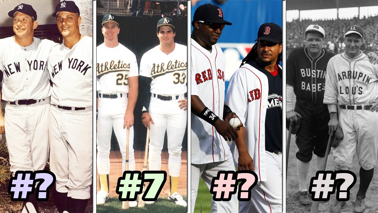 Ranking Best MLB POWER Hitting Duos of ALL TIME YouTube