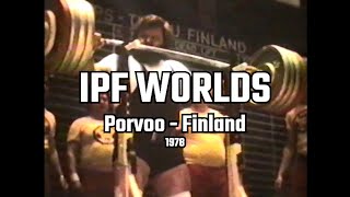 1978 IPF WORLD CHAMPIONSHIPS | Porvoo - Finland