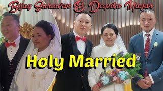 Holy Married Deepika Magar & Bijay Sunuwar | Canaan Prayer House Kathmandu