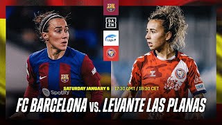 Barcelona vs. Levante Las Planas | Liga F 2023-24 Matchday 13 Full Match