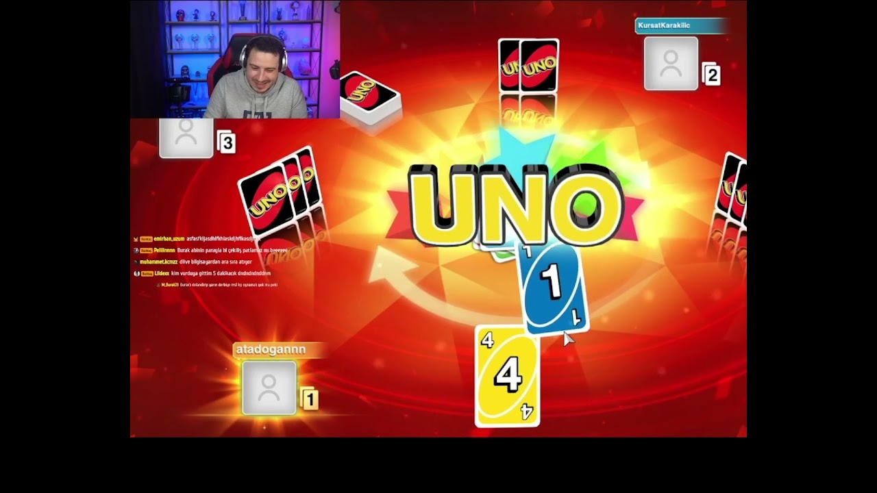 Ataberk Doğan Umur Afan Ve Burak Güngör ile uno oynuyor