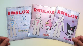 [กระดาษ DIY] Roblox ชุดซานริโอ Blind Bag (Cinnamoroll, Kuromi, My Melody)