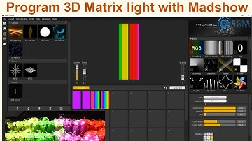 Program lighting effect for pitch 83mm 3D Matrix light with Madshow supporting 3D model effect