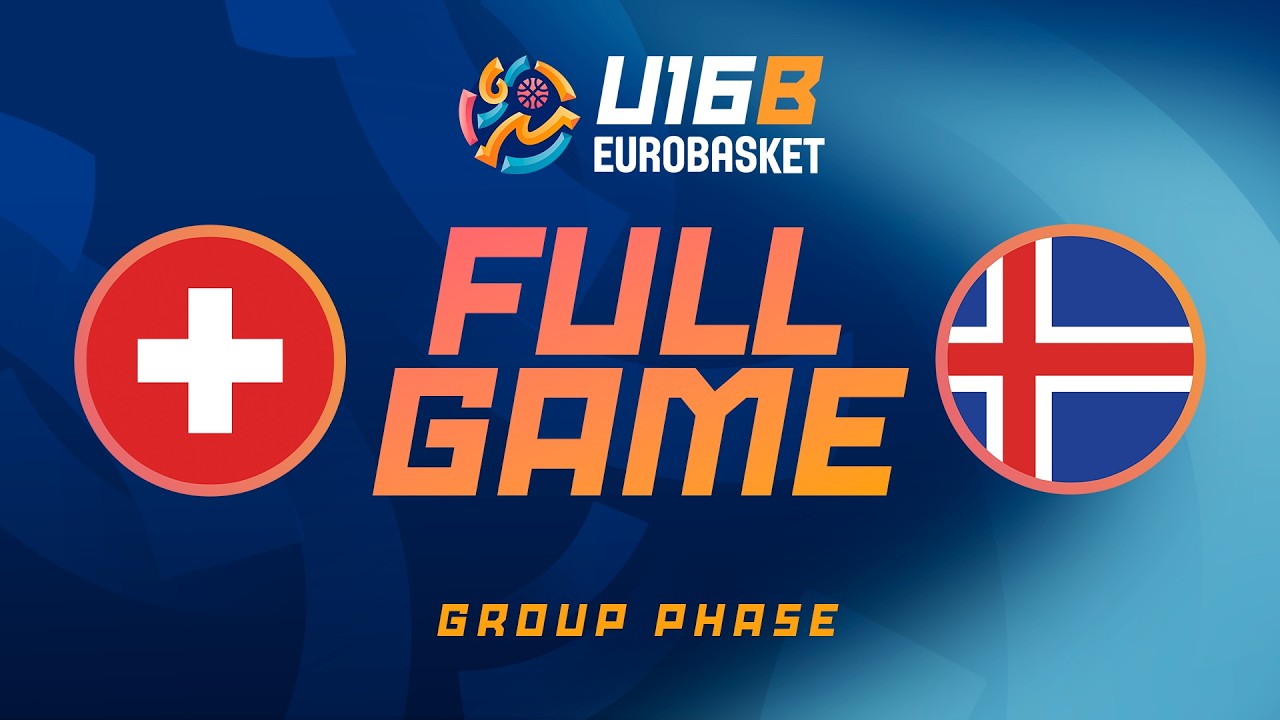 Group Phase | Switzerland v Iceland | Full Basketball Game | FIBA U16 EuroBasket 2026 Division B