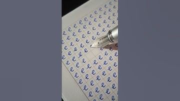 e → e | Minimal Perfection #handwriting #calligraphy #ocd #calming #satisfying #doodle