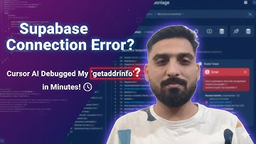 Supabase Connection Error? Cursor AI Debugged My `getaddrinfo` in Minutes!