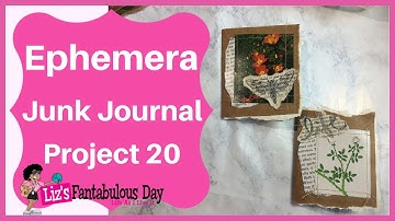 Create With Me , Easy Junk Journal Ephemera Ideas - How to Make Botanical Cards