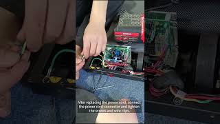 Replace the treadmill power cord -ZX1