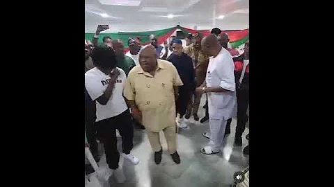 Gov Adeleke dances with Osun-born Super Falcon players