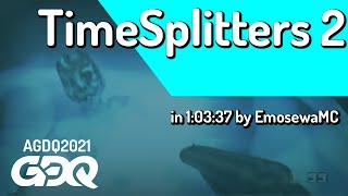 TimeSplitters 2 by EmosewaMC in 1:03:37  Awesome Games Done Quick 2021 Online