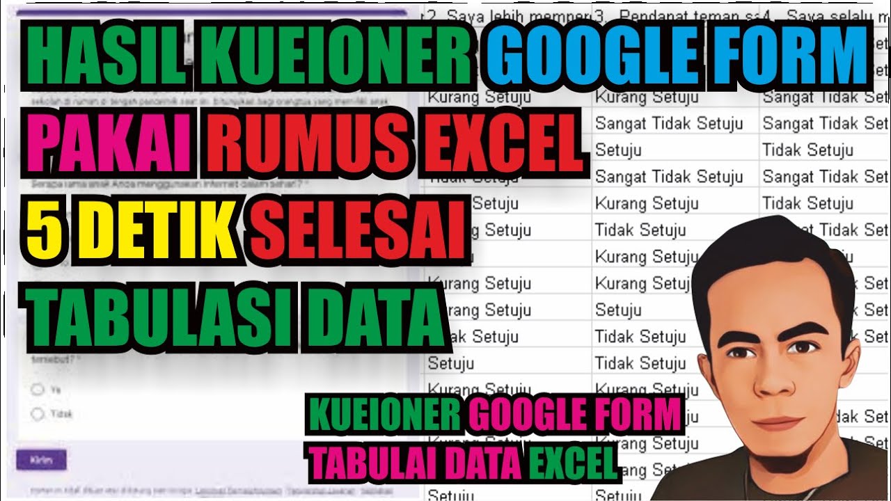 Kueioner Google Form - Olahdata Kueioner Google Form - cara mengolah hasil kuesioner