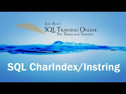 ვიდეო: როგორ მუშაობს Charindex SQL-ში?