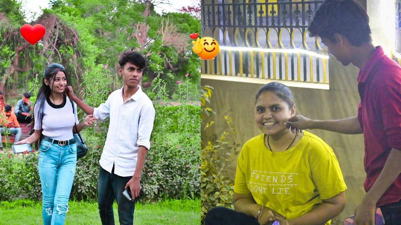 Pulling Stranger Cheeks Prank On Cute Girl's RDX SIDDHARTHA❤❤