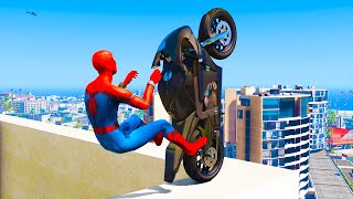 GTA 5 Spiderman Epic Jumps 6 ( Spider-Man Stunts & Fails )