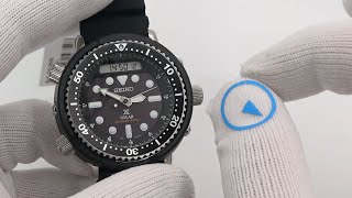 The Very First Digital Hybrid Tuna Reissued, Seiko Solar SNJ025 “Arnie |  Strapcode