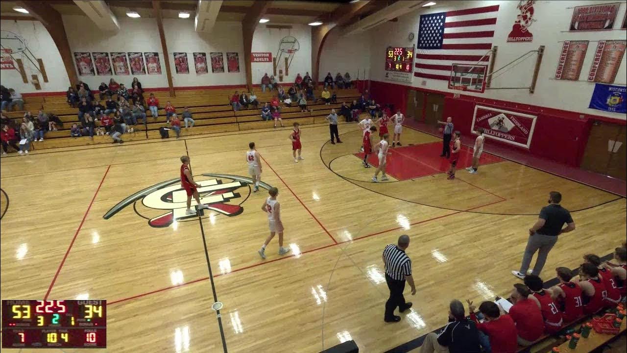 CambriaFriesland High School vs Hustisford High School Mens Varsity