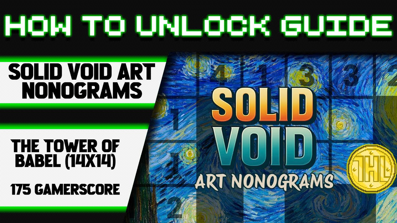 Нонограммы Solid Void Art - Вавилонская башня (14x14) Руководство по достижению
