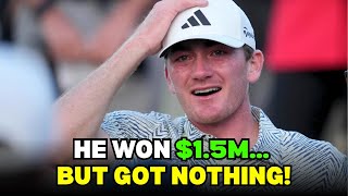 This American golfer won $1.5 million in a tournament. Here’s why he couldn’t cash the check