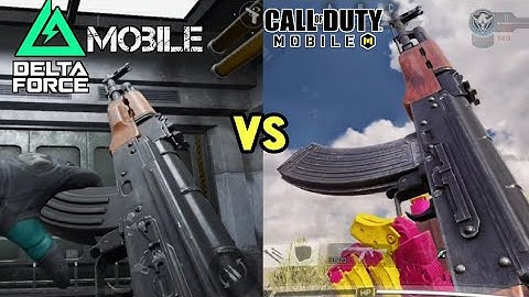 Delta Force Mobile vs COD Mobile - All Weapon Sound & Reload Animations Comparison