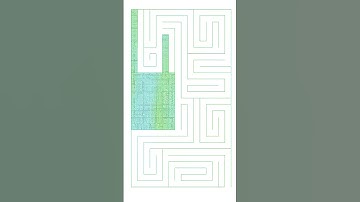 Whole Section Finished! #maze #drawing #illustrator