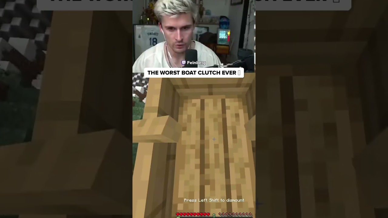 Minecraft boat clutch went SO wrong... LOL
