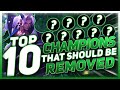 (Extremely Biased) 10 Champions That Should Be Removed From The Game | League of Legends