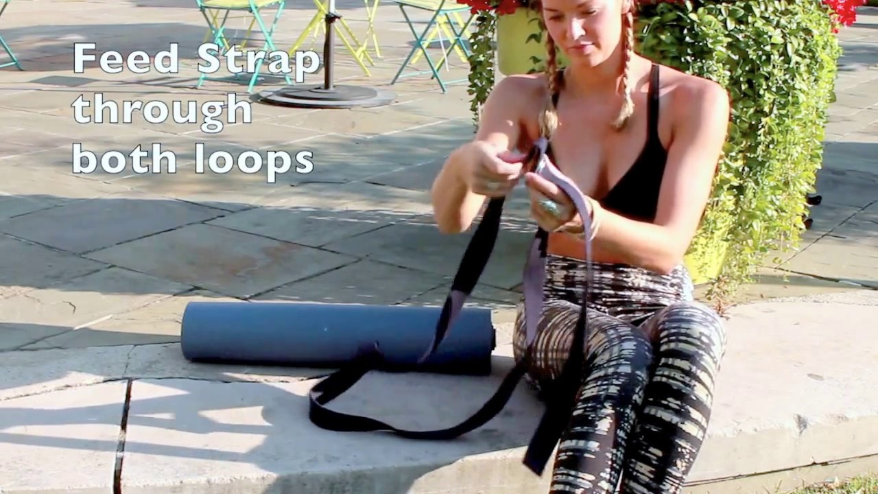 Yoga Accessories | Use Your Strap To Carry Your Yoga Mat