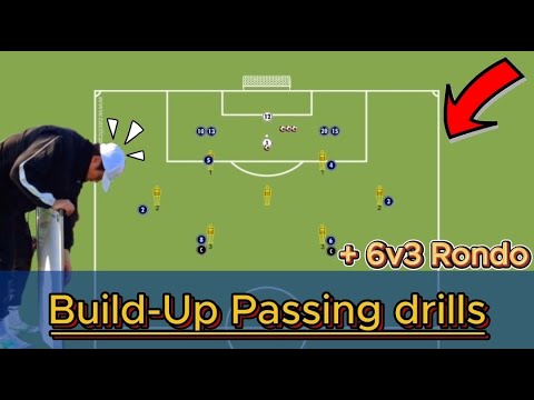 Build-Up Passing drills+6v3 Rondo *패스훈련 #football #footballdrills - YouTube