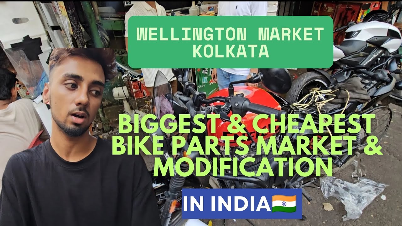 Biggest & Cheapest Bike parts market & modification centre in India 🇮🇳 | Wellington Market,Kolkata