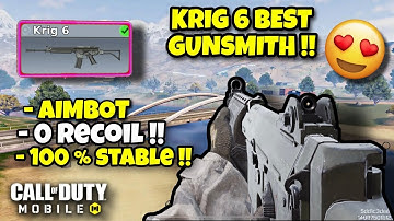Krig 6 BEST Loadout ! 0 recoil + Aimbot (BR & MP) | #codm #codmobile