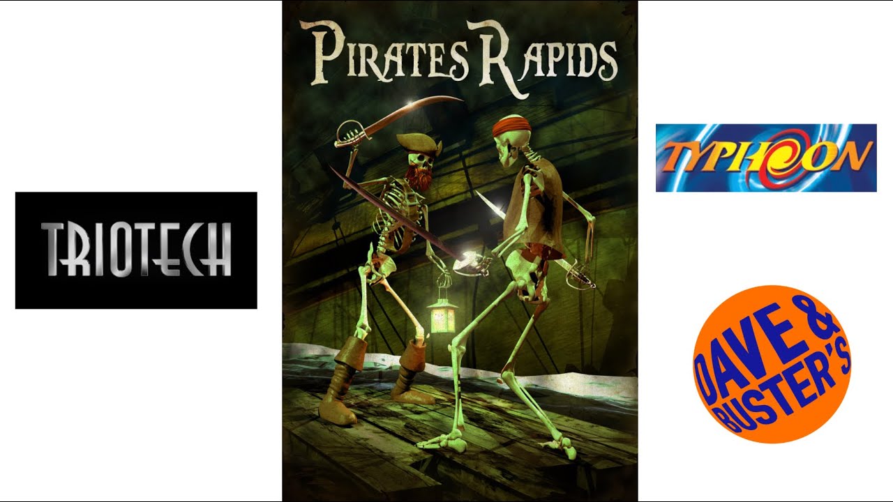 Pirates Rapids - Typhoon - Triotech - Dave & Buster's Orlando 🏴‍☠️