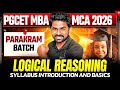 PGCET 2026 | Logical Reasoning-Syllabus Introduction ️🔥 | Parakram Batch