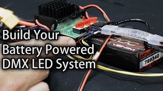 Build Your Battery Powered DMX LED Strip & Wireless Madrix By SIRS-E