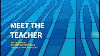 Meet the Teacher Dr Frauke Jürgensen  |  University of Aberdeen