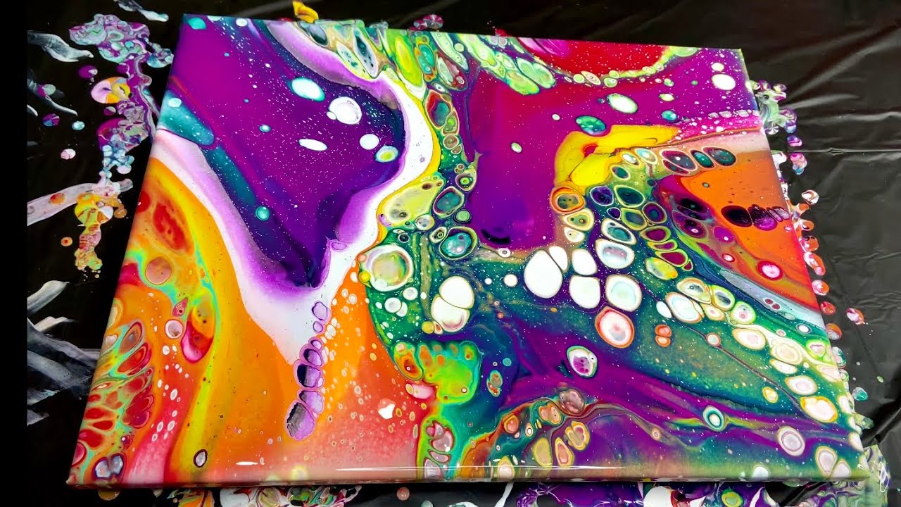 The BEST Acrylic Paint Pour Geode I Have Ever Done - Acrylic Pour Geode -  Acrylic Resin Art 