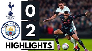 ⚪️ Tottenham vs Manchester City 🔵 (0-2) Highlights & All Goals Tottenham Manchester City 2024