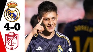 Real Madrid vs Granada 4-0 Laliga Highlights All Goal 2024