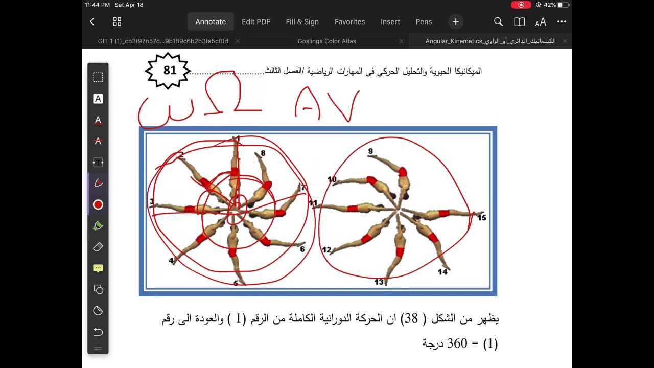 Angular Kinematics - التعجيل الزاوي و المماسي angular & tangential acceleration أ.د حكمت المذخوري