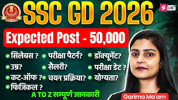 SSC GD New Vacancy 2025-26 | SSC GD 2026 Syllabus, Exam Pattern, Age, Qualification, Salary