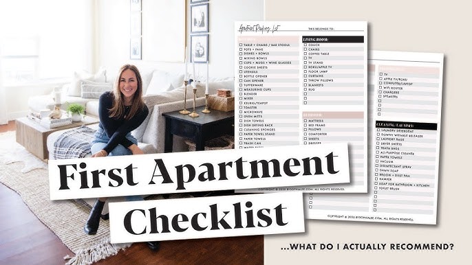First Home Essentials - A Checklist