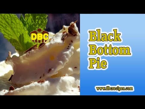 Black Bottom Pie With Graham Cracker Crust