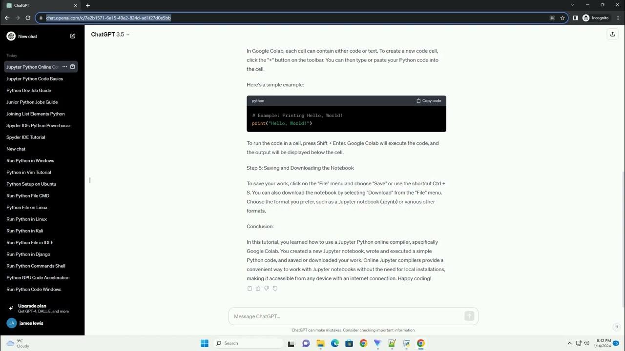 jupyter python online compiler download - YouTube